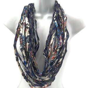 Dona Bela Shreds Shred Lite upcycled fabric necklace scarf boho jewelry NEW NWOT